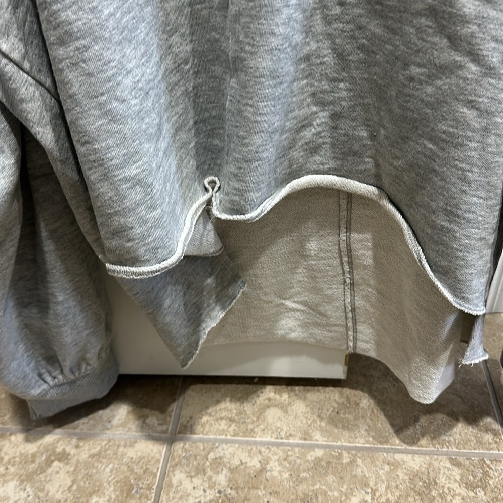Anthropologie L gray sweatshirt - Picture 3 of 4